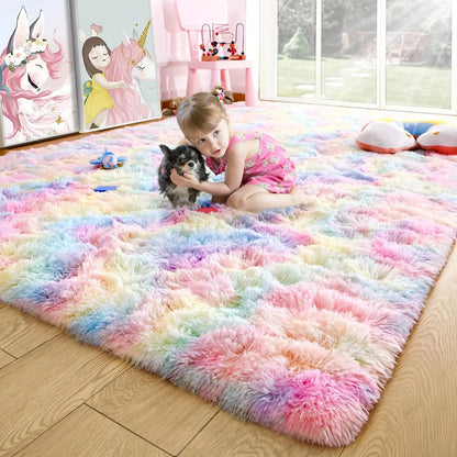 Fuzzy Area Non Slip Rugs
