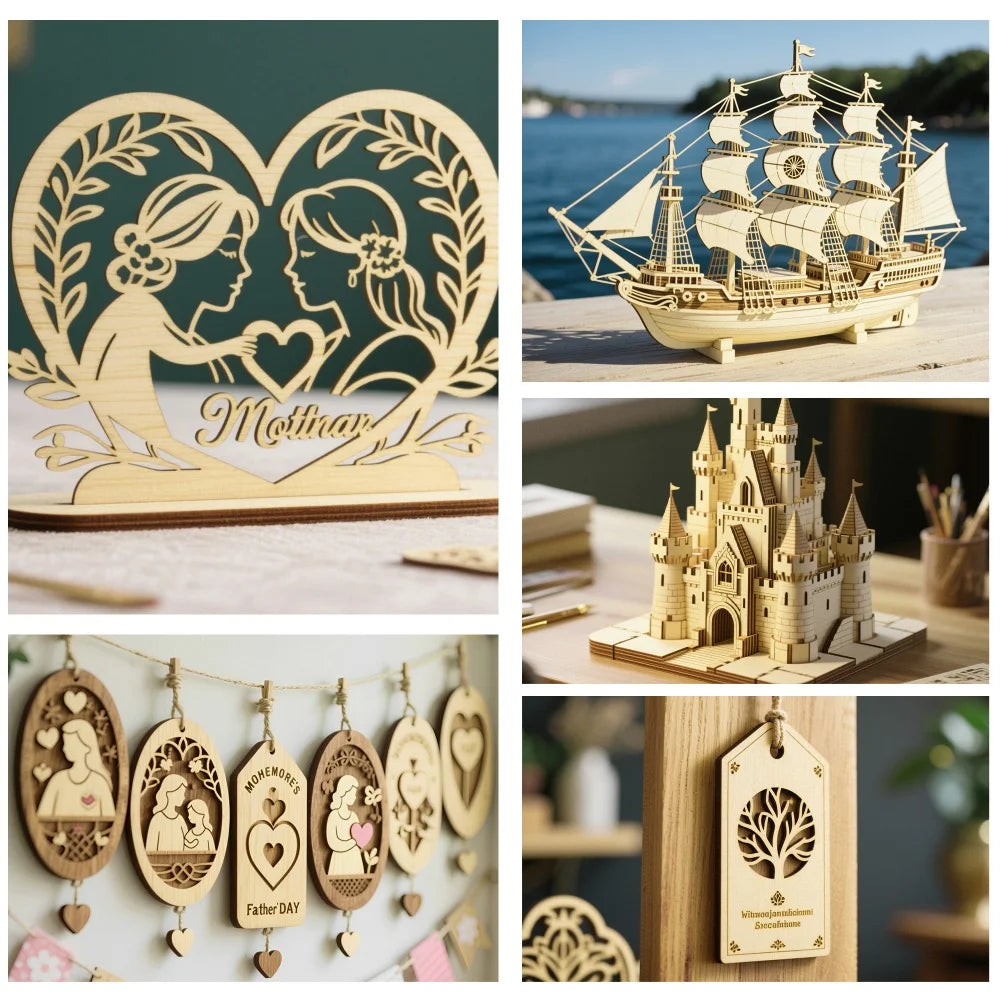 Basswood Sheets for Craft 3mm Thick Unfinished Wood Laser Engraving