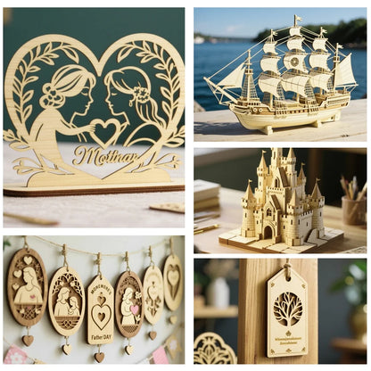 Basswood Sheets for Craft 3mm Thick Unfinished Wood Laser Engraving