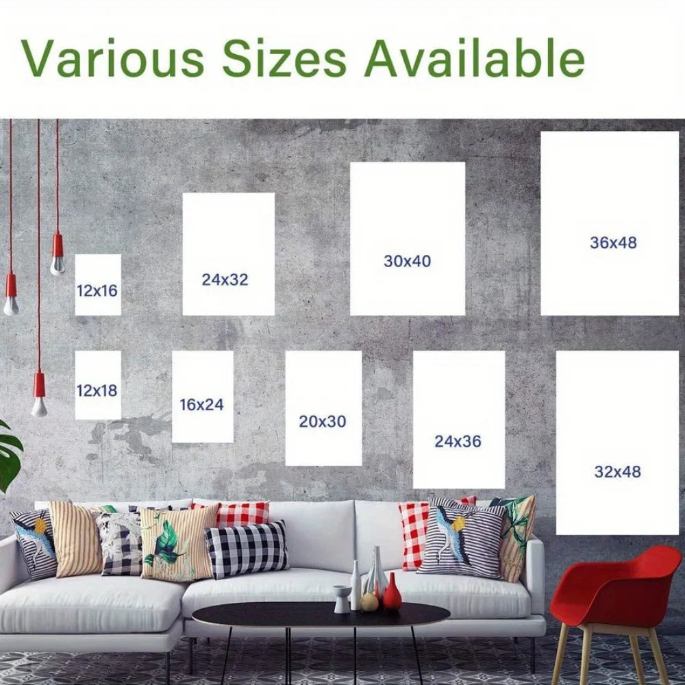 Interior Art Deco, enchanting blue daffodil canvas wall art