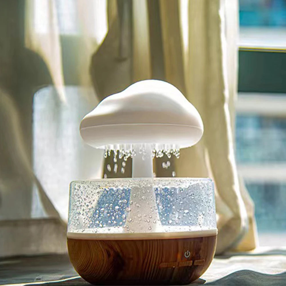 300ML Aromatherapy Diffuser with 7 Changing Colors Rain Sounds for Sleeping