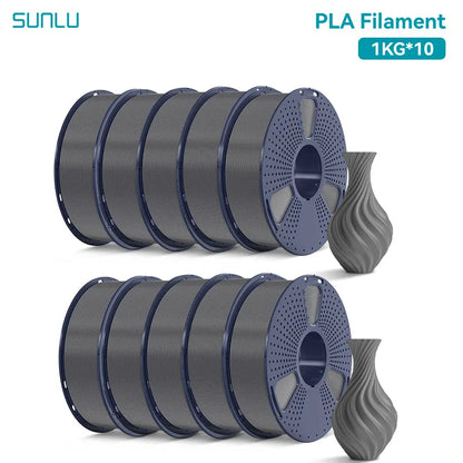 10 Rolls 3D Filament 1KG/roll 1.75mm For 3D Printing