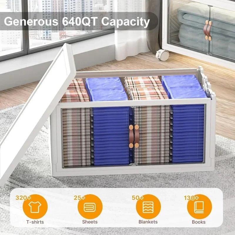 Stackable Storage Bins with Lids