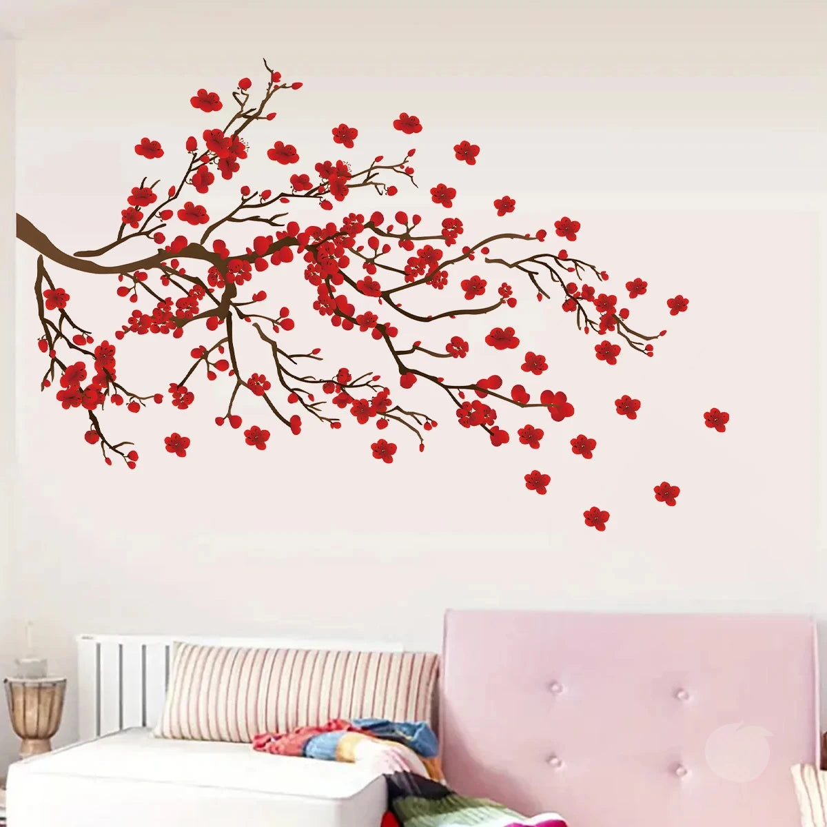Plum Peach Blossom Wall Stickers For Decoration Room Decor