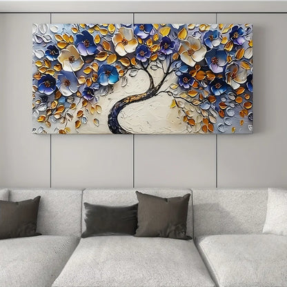 Large abstract Floral tree canvas art
