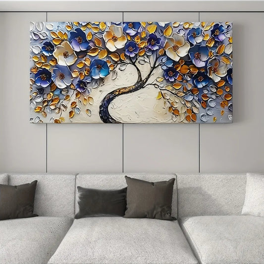 Large abstract Floral tree canvas art