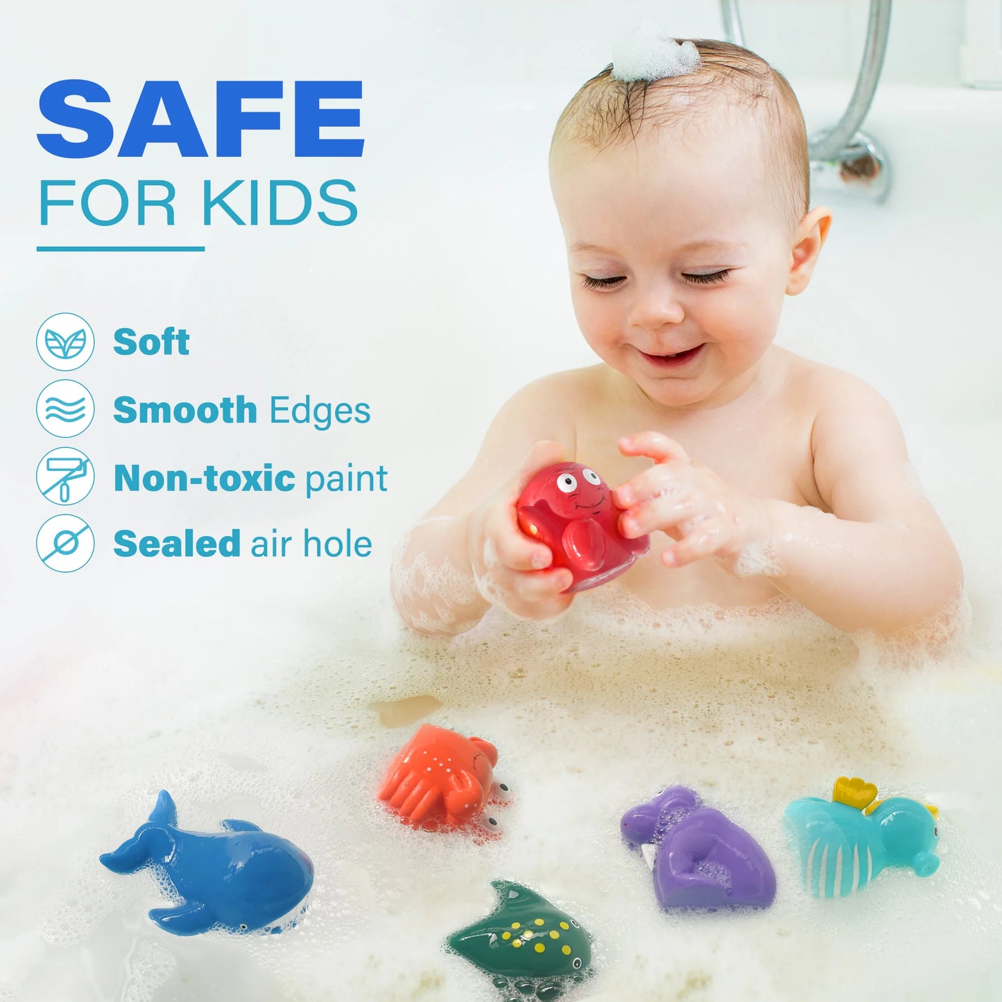8PCS Bath Toys