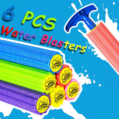 6-Pack Foam Squirt Guns