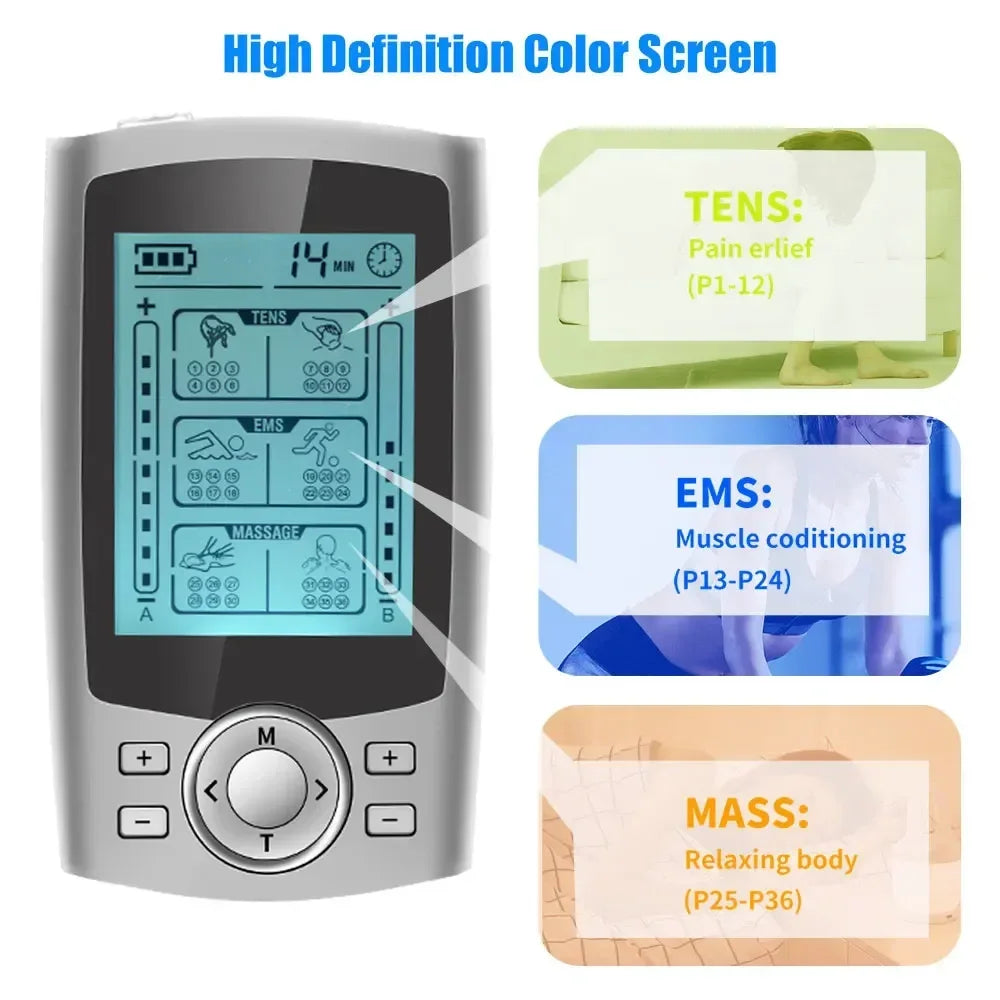 Tens Unit Muscle Stimulator Electric Acupuncture Body Massage