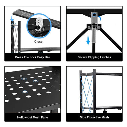 5-Tier Storage Shelving Unit with Wheels