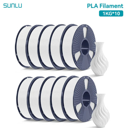 10 Rolls 3D Filament 1KG/roll 1.75mm For 3D Printing