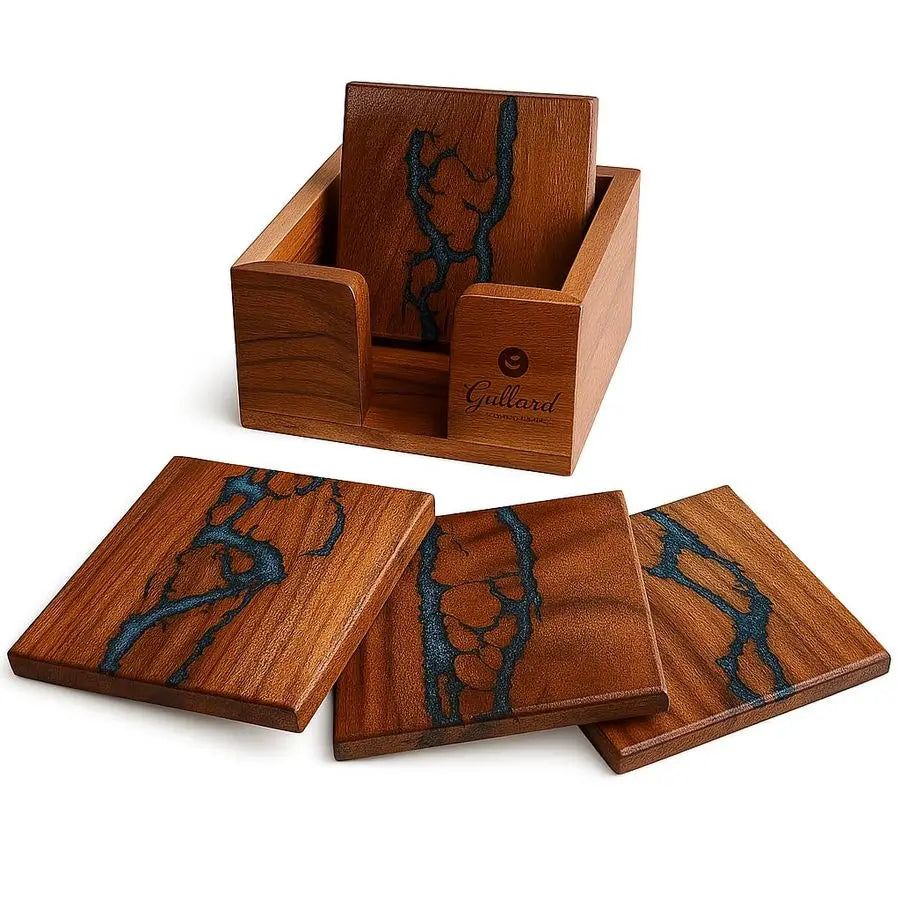 Wood Coaster Set