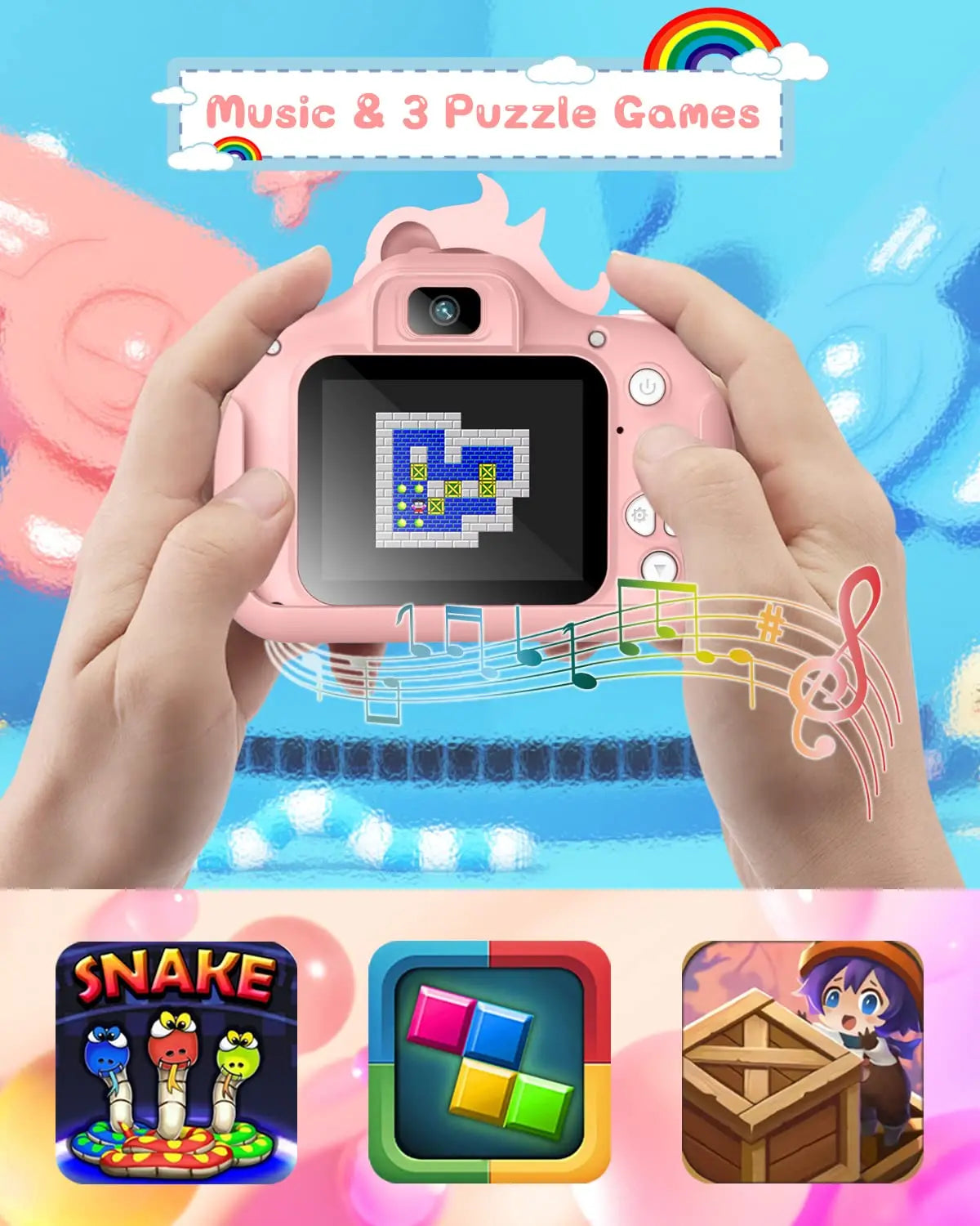 2.0" Kid's Camera 20MP 1080P HD Digital With 32GB Card