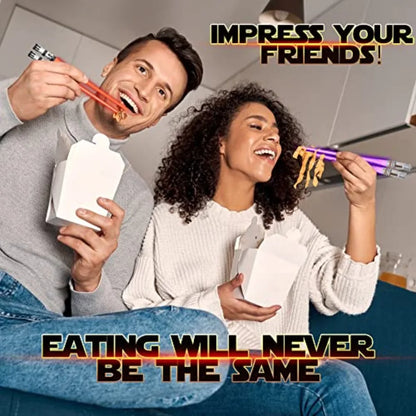 Interactive Lightsaber Chopsticks with 9 Color LED