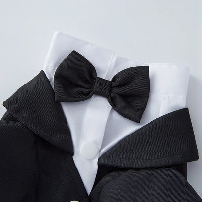 Pet Tuxedo Formal Suit for Small Medium Dogs