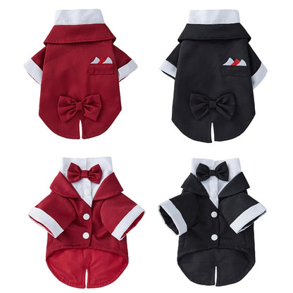 Pet Tuxedo Formal Suit for Small Medium Dogs