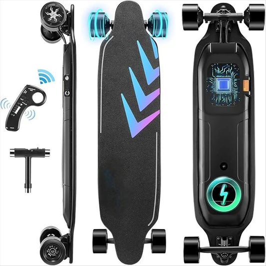 38" Electric Skateboard with Remote Control, 28 MPH Top Speed