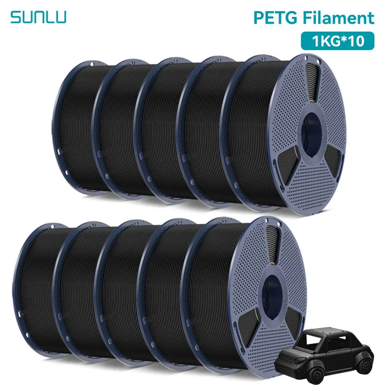 10 Rolls 3D Filament 1KG/roll 1.75mm For 3D Printing