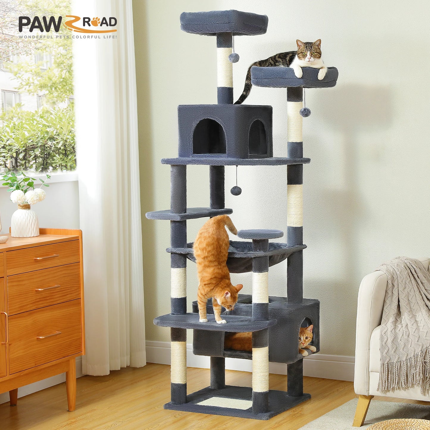 Large Cat Tree and Tower for Indoor Cats
