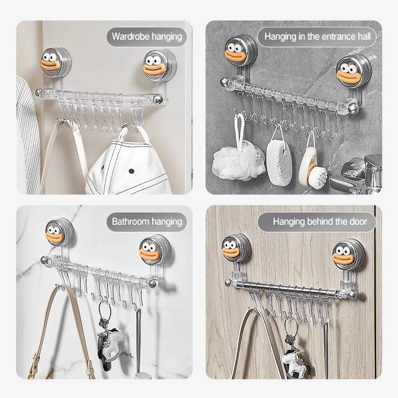 Wall Mounted Towel Bar Storage Rack