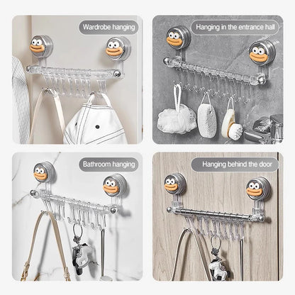 Wall Mounted Towel Bar Storage Rack