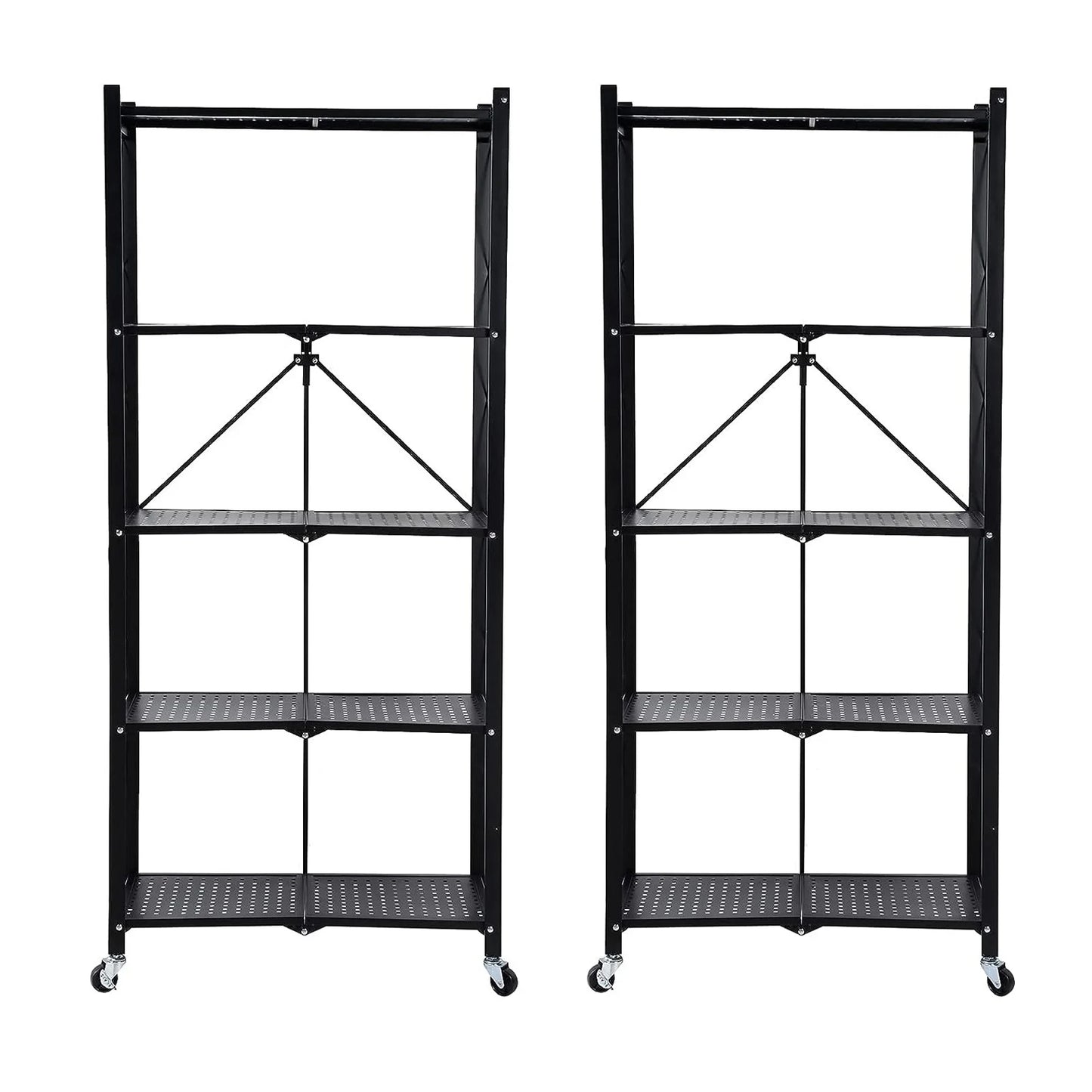 5-Tier Storage Shelving Unit with Wheels