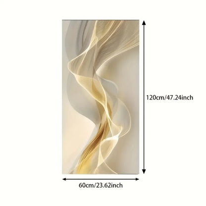 Modern abstract white canvas art