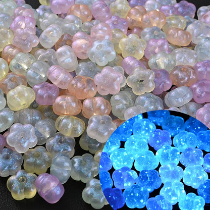 30Pcs Luminous Acrylic Beads 15mm