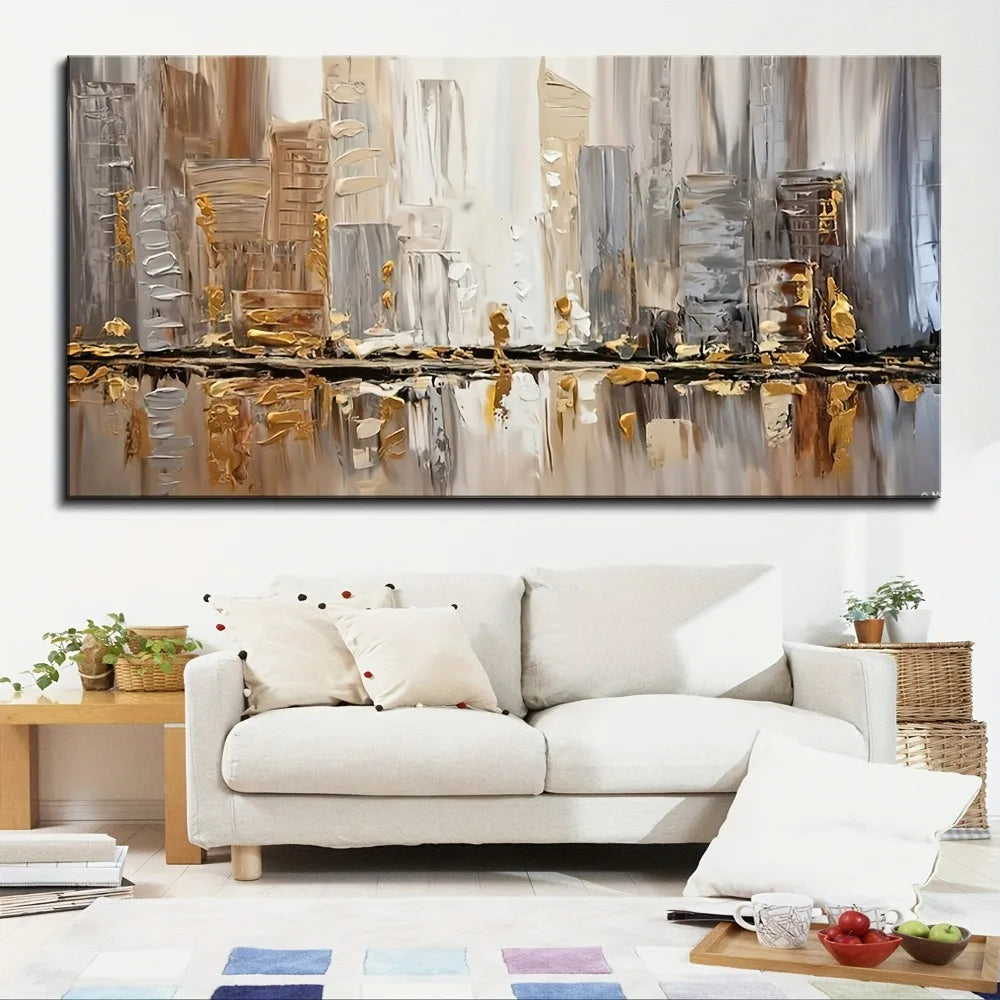 Large modern abstract oil painting