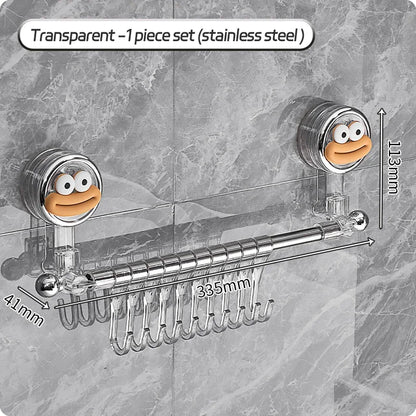 Wall Mounted Towel Bar Storage Rack