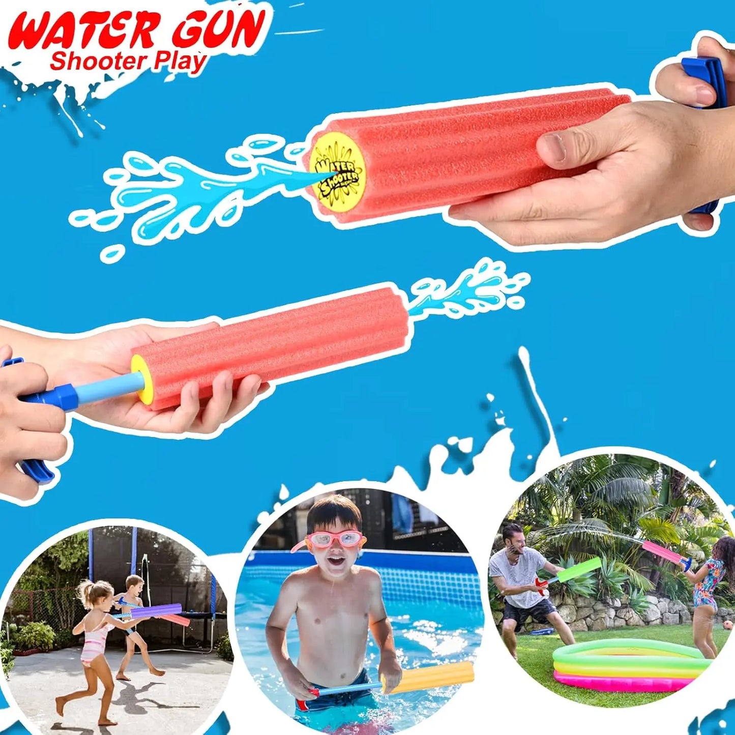 6-Pack Foam Squirt Guns