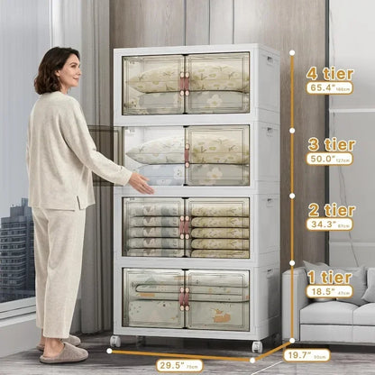 Stackable Storage Bins with Lids