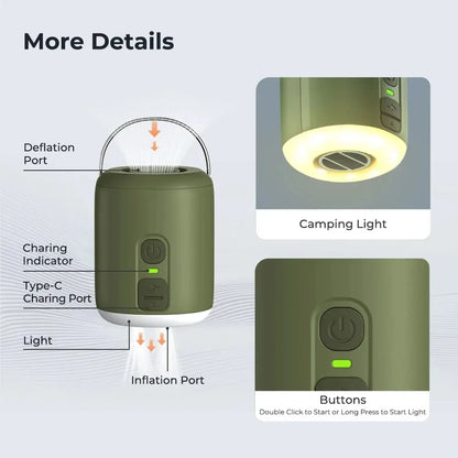 Air Pump with Lantern