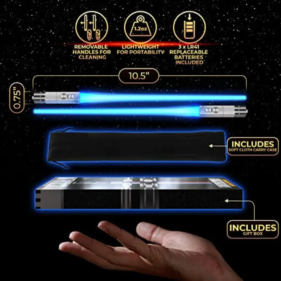 Interactive Lightsaber Chopsticks with 9 Color LED