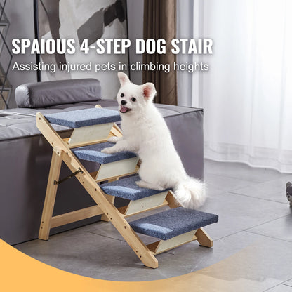 Wooden Pet Steps for Pets of Small to Large Size