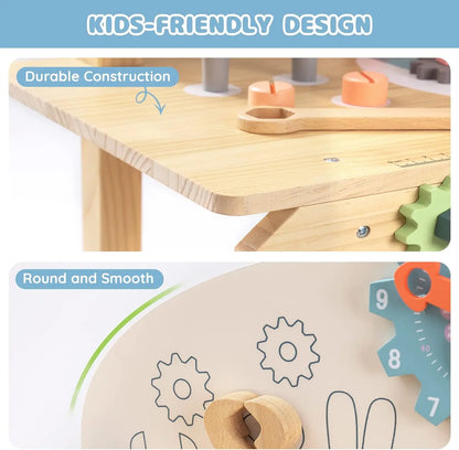 Large Wooden Work Bench Construction Toys