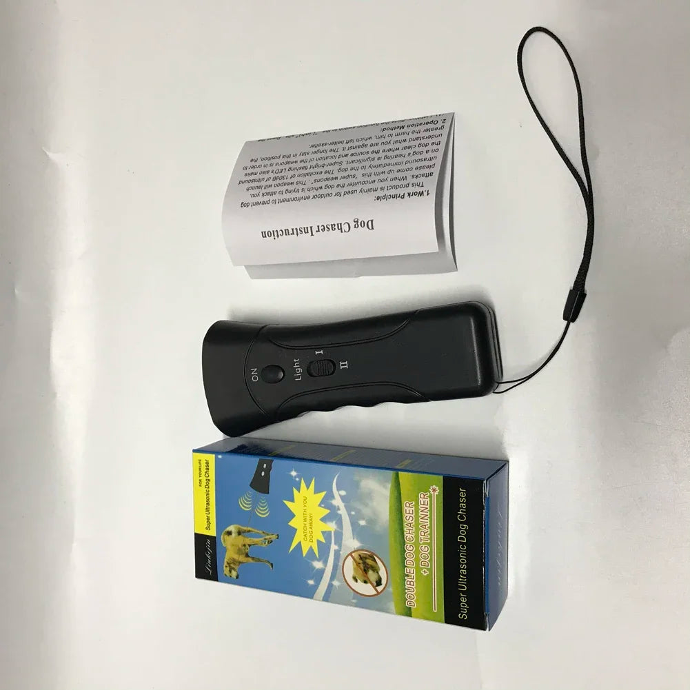 Ultrasonic Bark Arrester with LED Flashlight