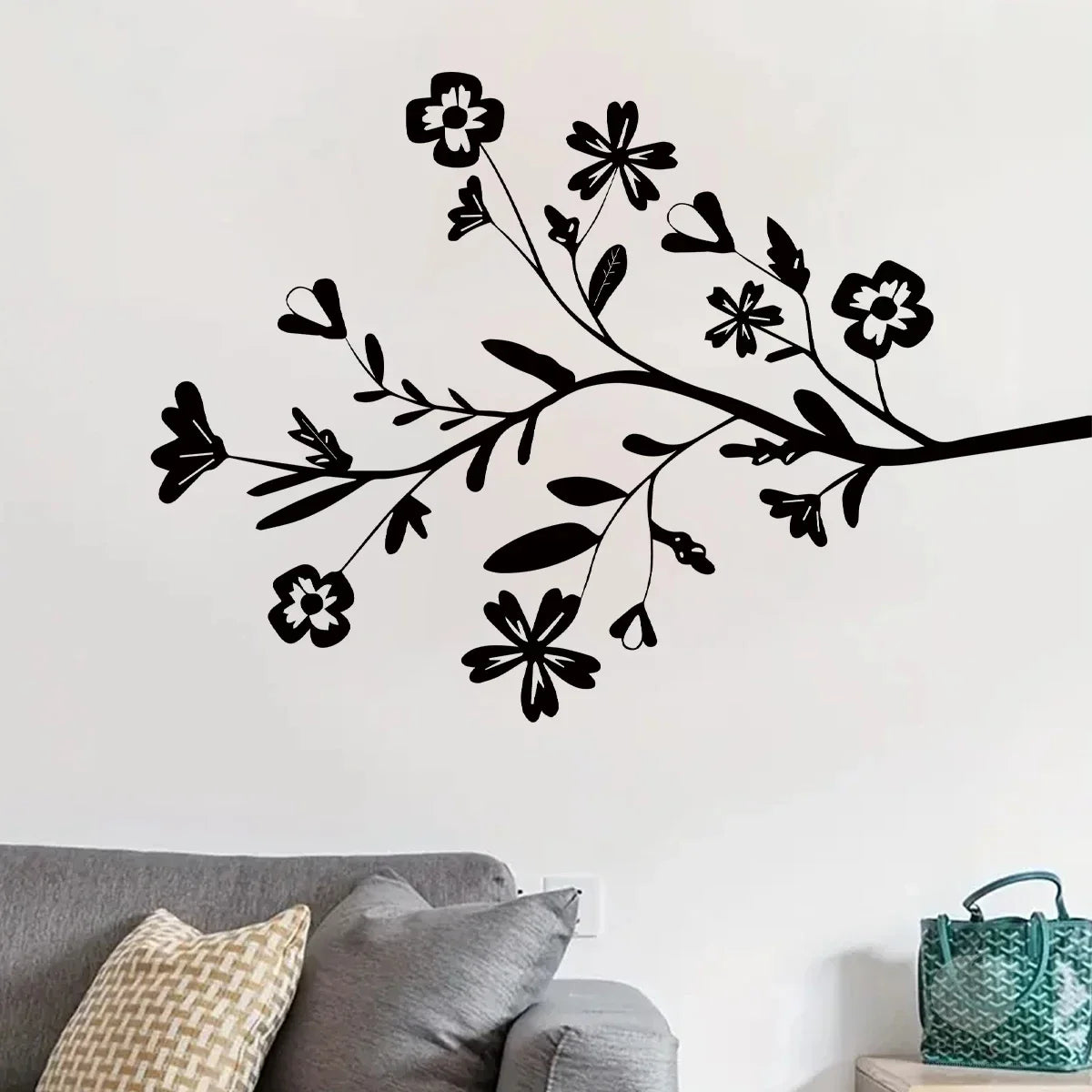 Plum Peach Blossom Wall Stickers For Decoration Room Decor