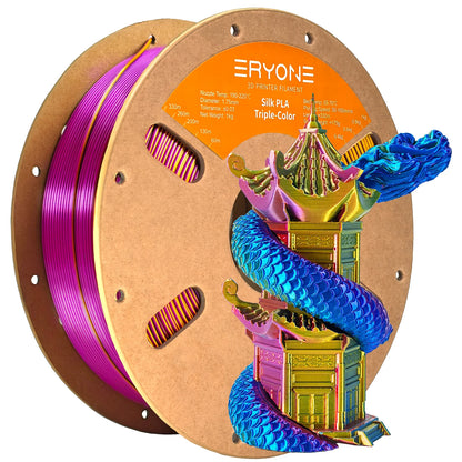 Triple Color Silk PLA Premium Filament 3D Print color filament