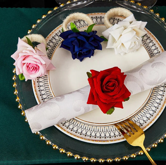 Handmade Rose Napkin Ring