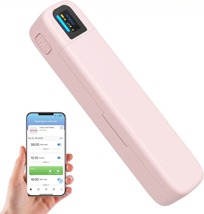 Smart Pill Dispenser with Alarm & Bluetooth