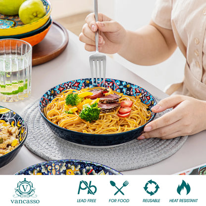 Ceramic Dinnerware Set Bohemian Style For 6