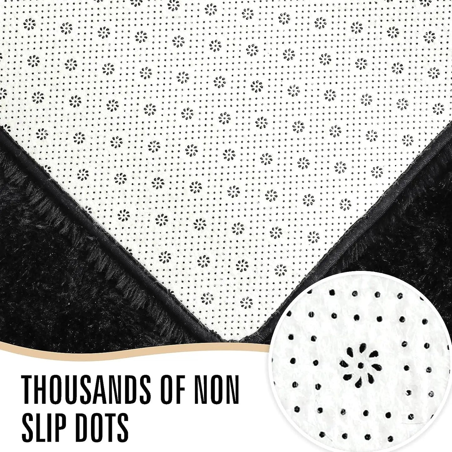 Fuzzy Area Non Slip Rugs