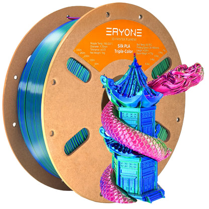 Triple Color Silk PLA Premium Filament 3D Print color filament