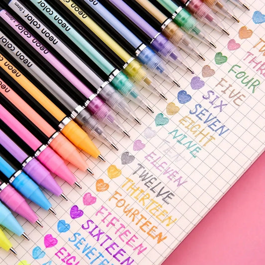 48-Color Sparkle Gel Pen Set