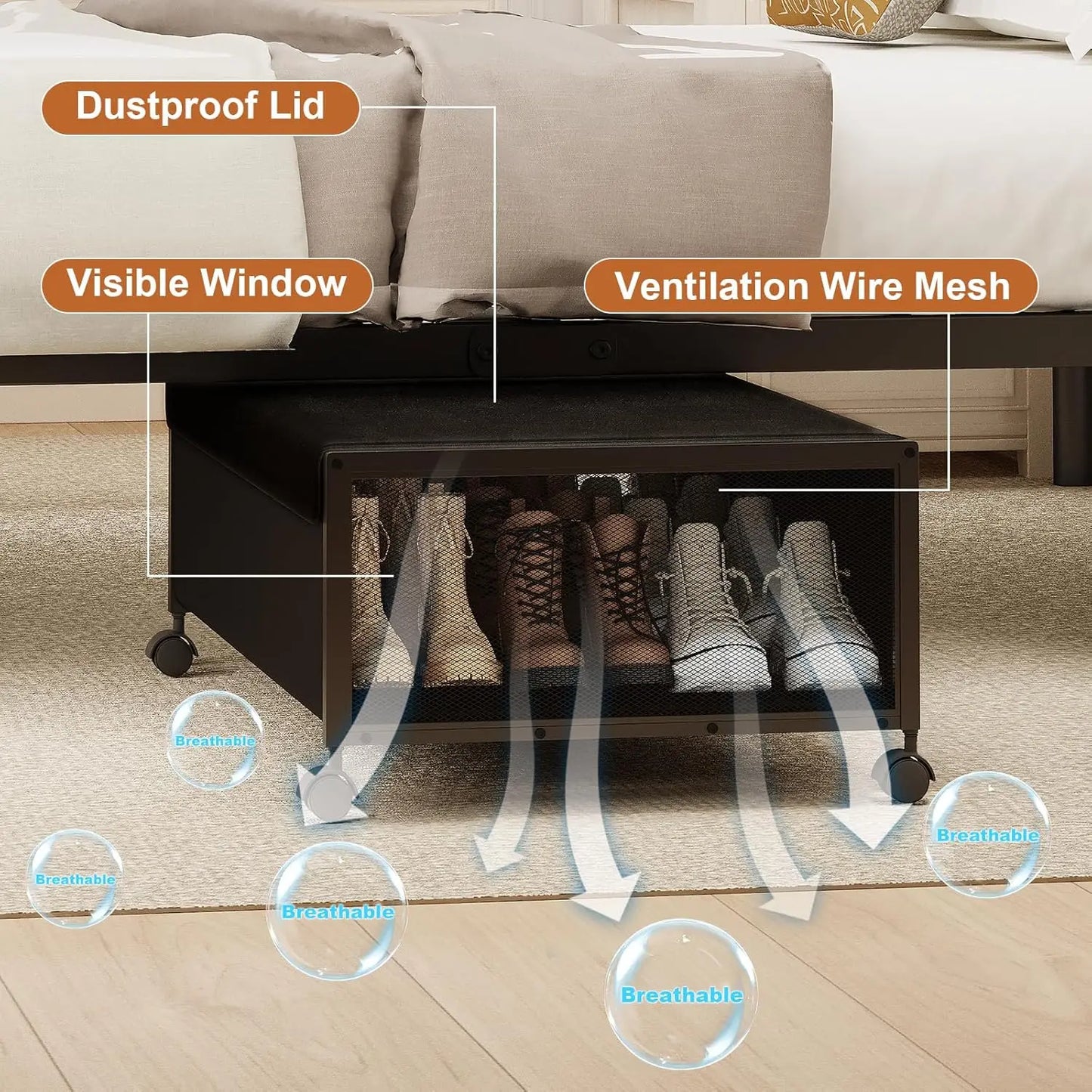 2-Pack Under-Bed Storage