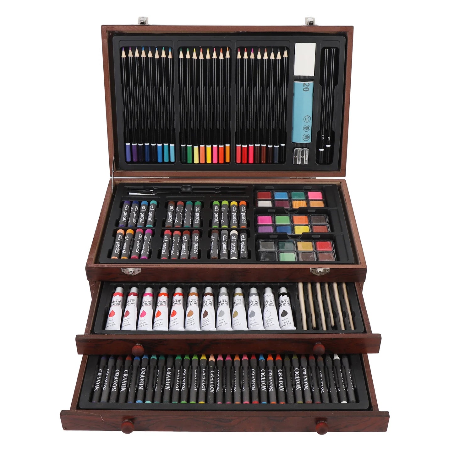 142PCS Set Wooden Art Set