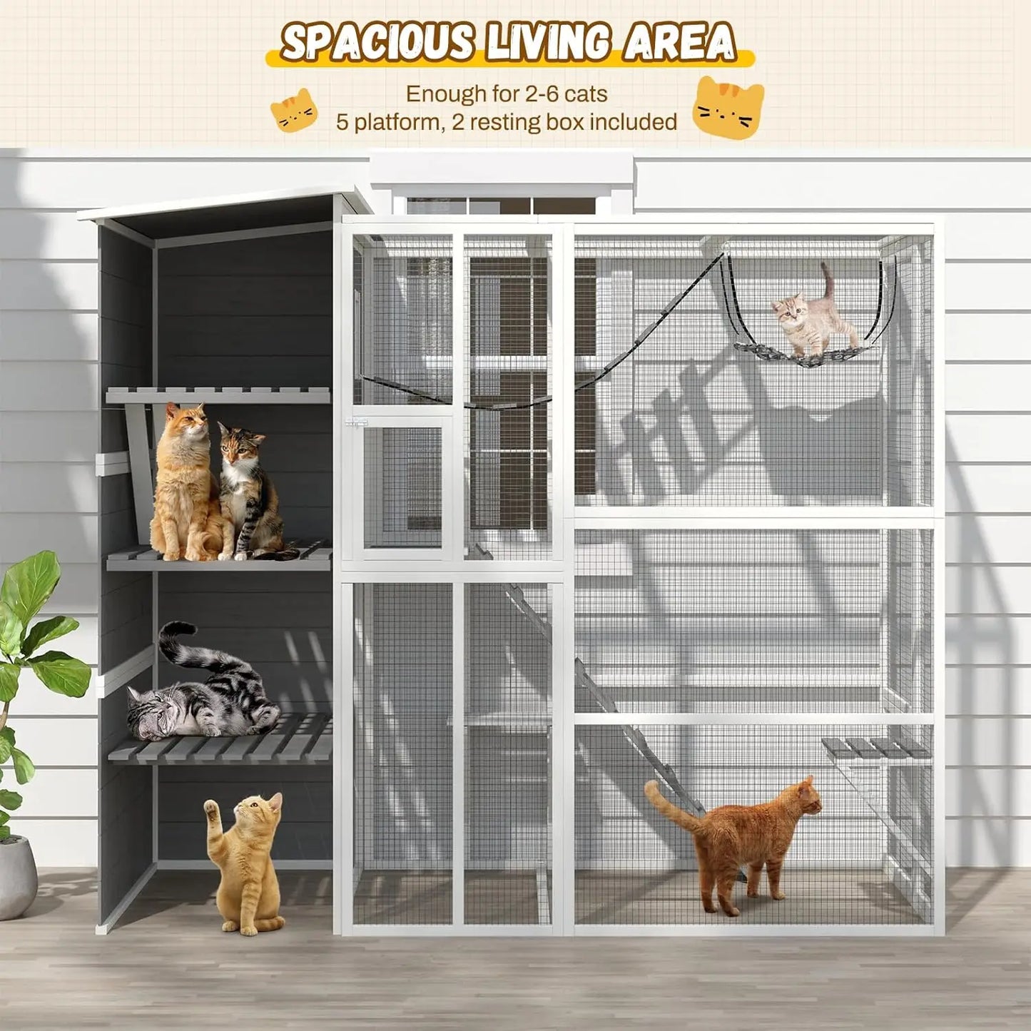 4-Tier Cat Enclosure