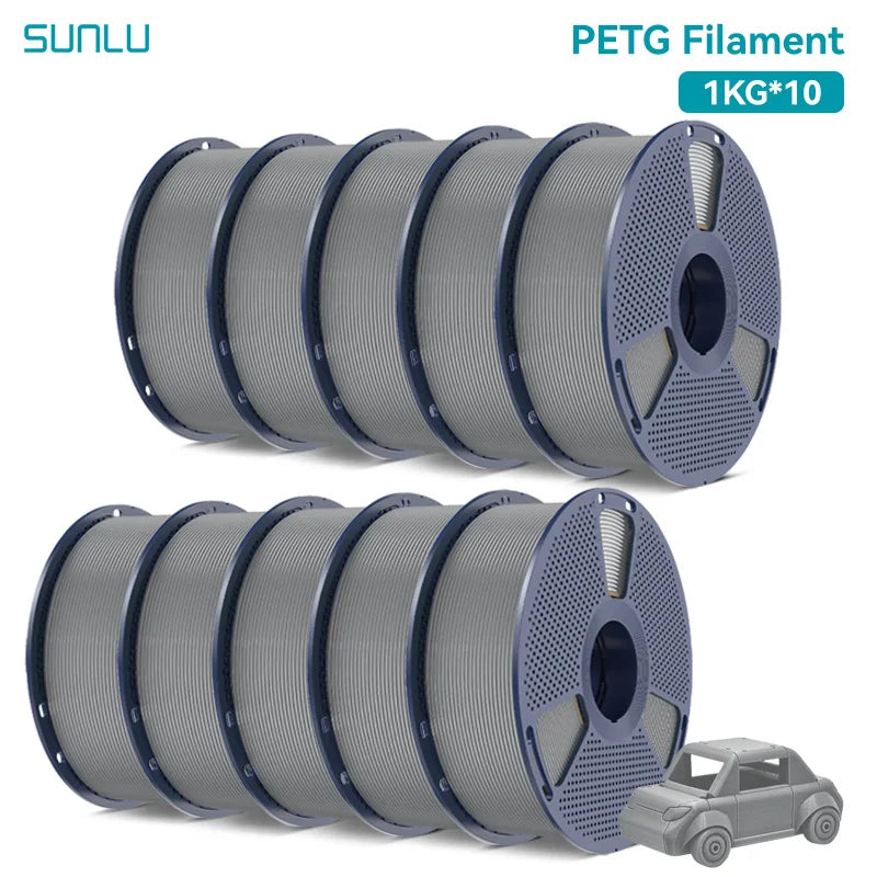 10 Rolls 3D Filament 1KG/roll 1.75mm For 3D Printing