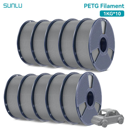 10 Rolls 3D Filament 1KG/roll 1.75mm For 3D Printing